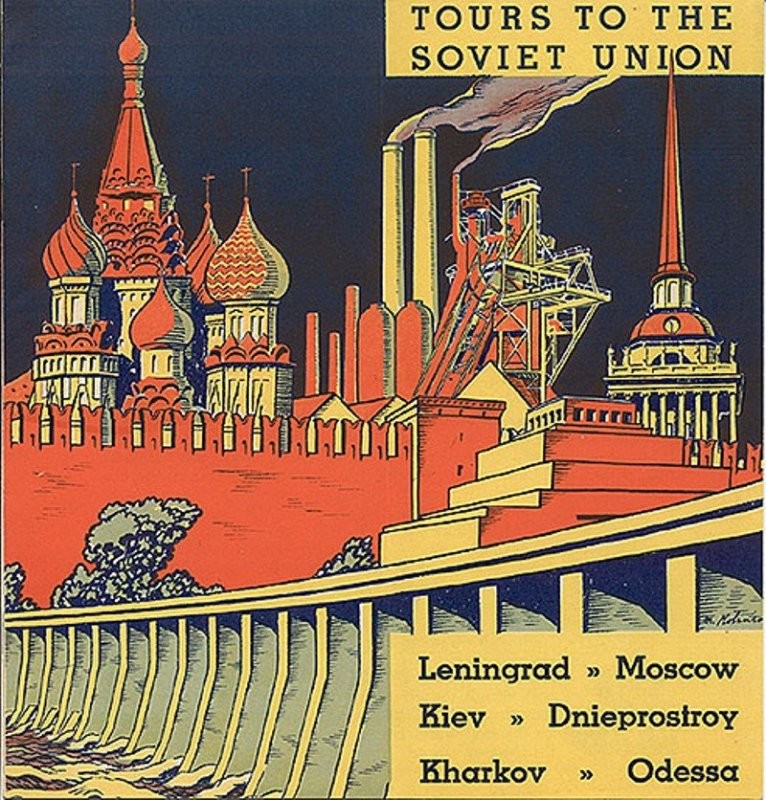 Туристический постер в СССР для иностранцев