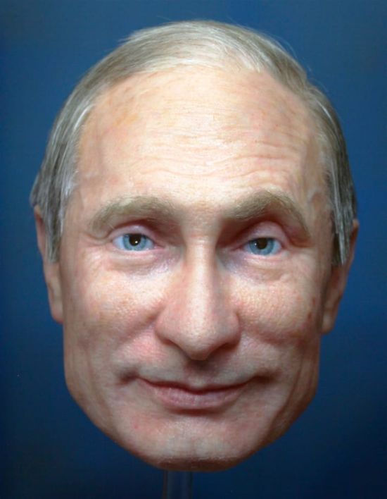 Гиперреалистичные маски Владимира Путина, Дональда Трампа и Ким Чен Ына