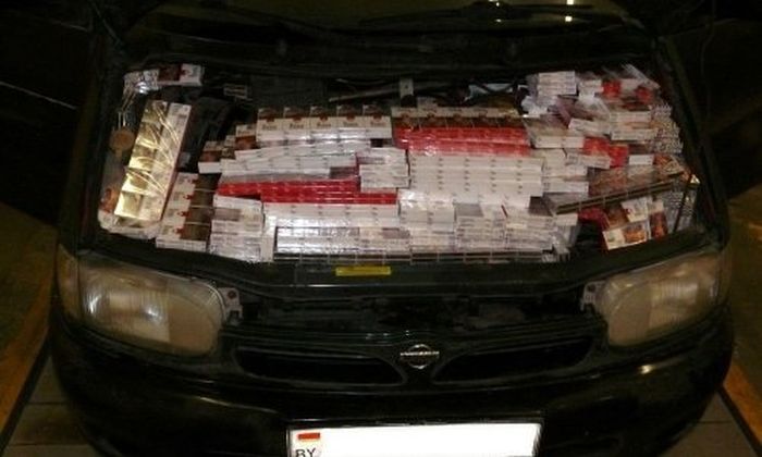 Неудачные попытки контрабанды сигарет на Белорусско-Польской границе