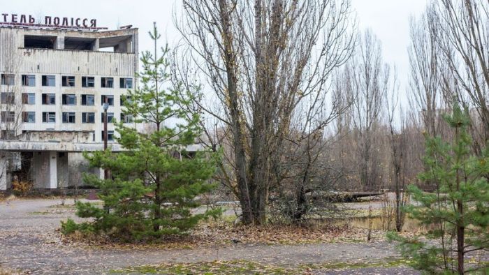 Припять до аварии и сейчас