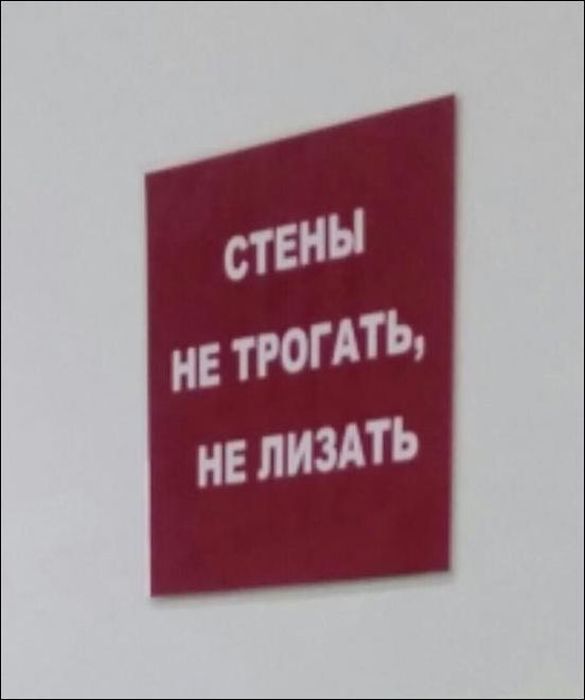 Смешные объявления и вывески