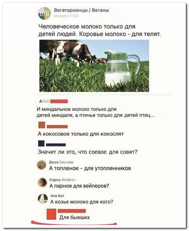 Забавные комментарии из социальных сетей