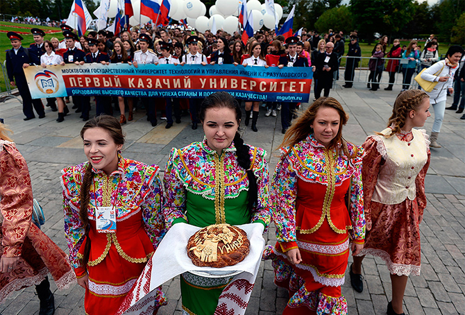 Как прошел парад студентов в Москве