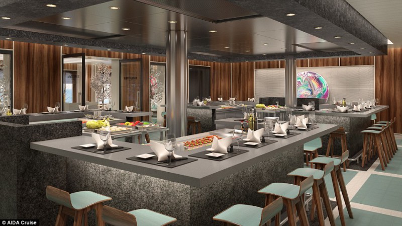 В Германии спустили на воду роскошный лайнер с полем для гольфа, аквапарком и 17 ресторанами В Германии спустили на воду роскошный лайнер с полем для гольфа, аквапарком и 17 ресторанами