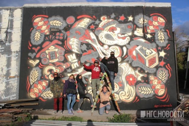 В Новосибирске из-за мести закрасили рисунки сказочных персонажей