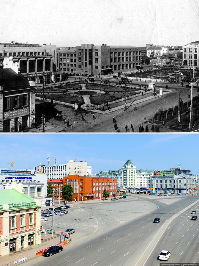 Новосибирск тогда и сейчас