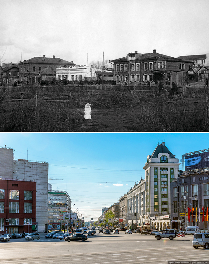 Новосибирск тогда и сейчас