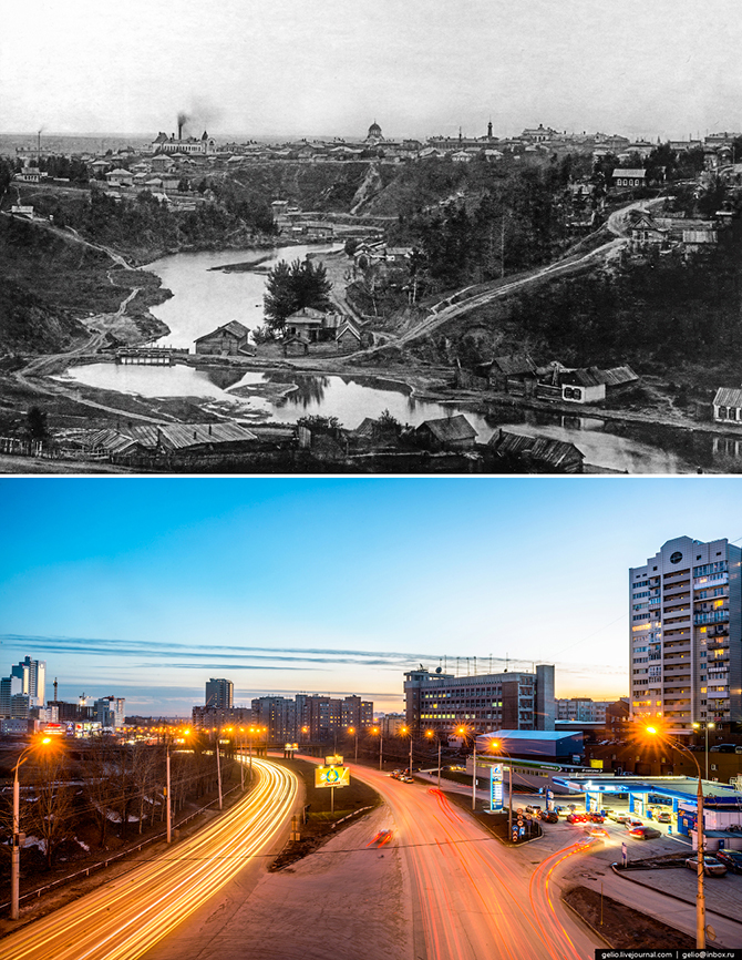 Новосибирск тогда и сейчас