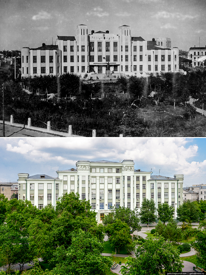 Новосибирск тогда и сейчас