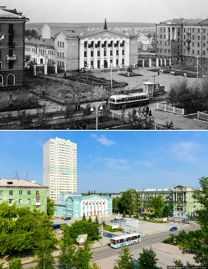 Новосибирск тогда и сейчас