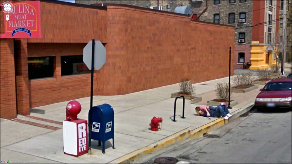 Странные кадры на Google Street View