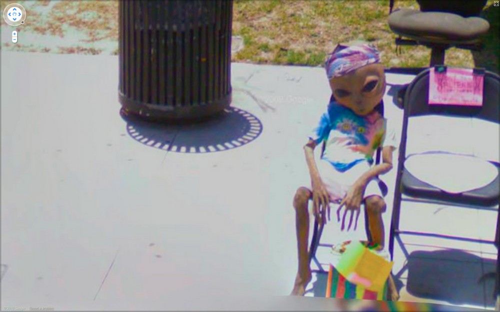 Странные кадры на Google Street View