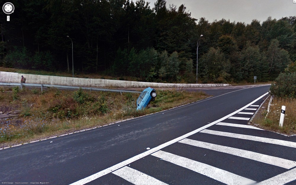 Странные кадры на Google Street View
