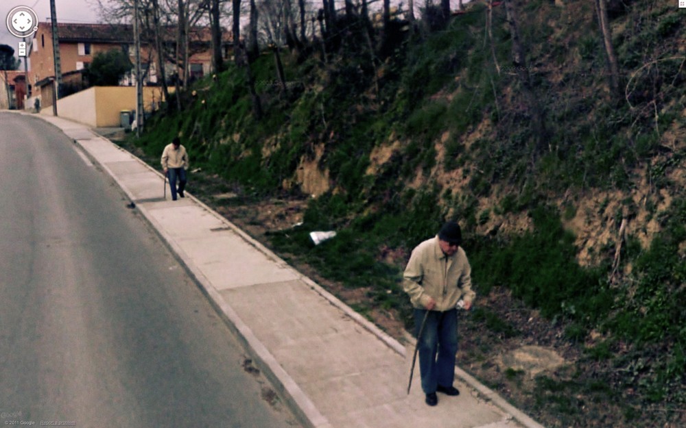 Странные кадры на Google Street View