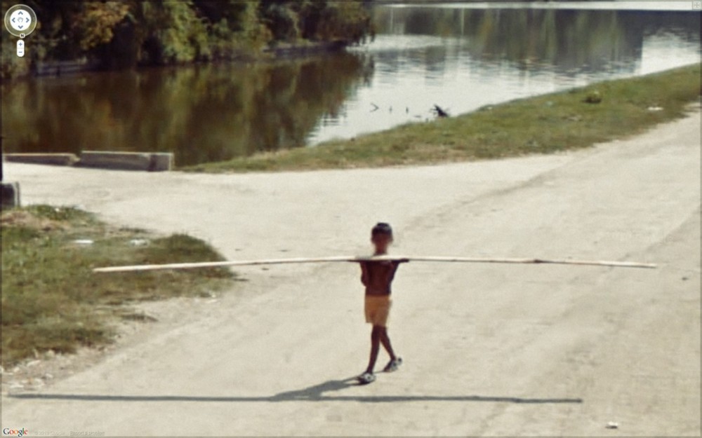 Странные кадры на Google Street View