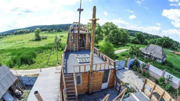 Дом-корабль в Белгородской области