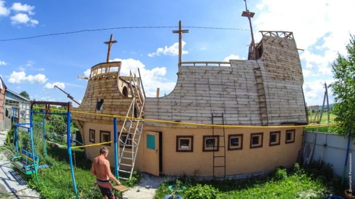 Дом-корабль в Белгородской области