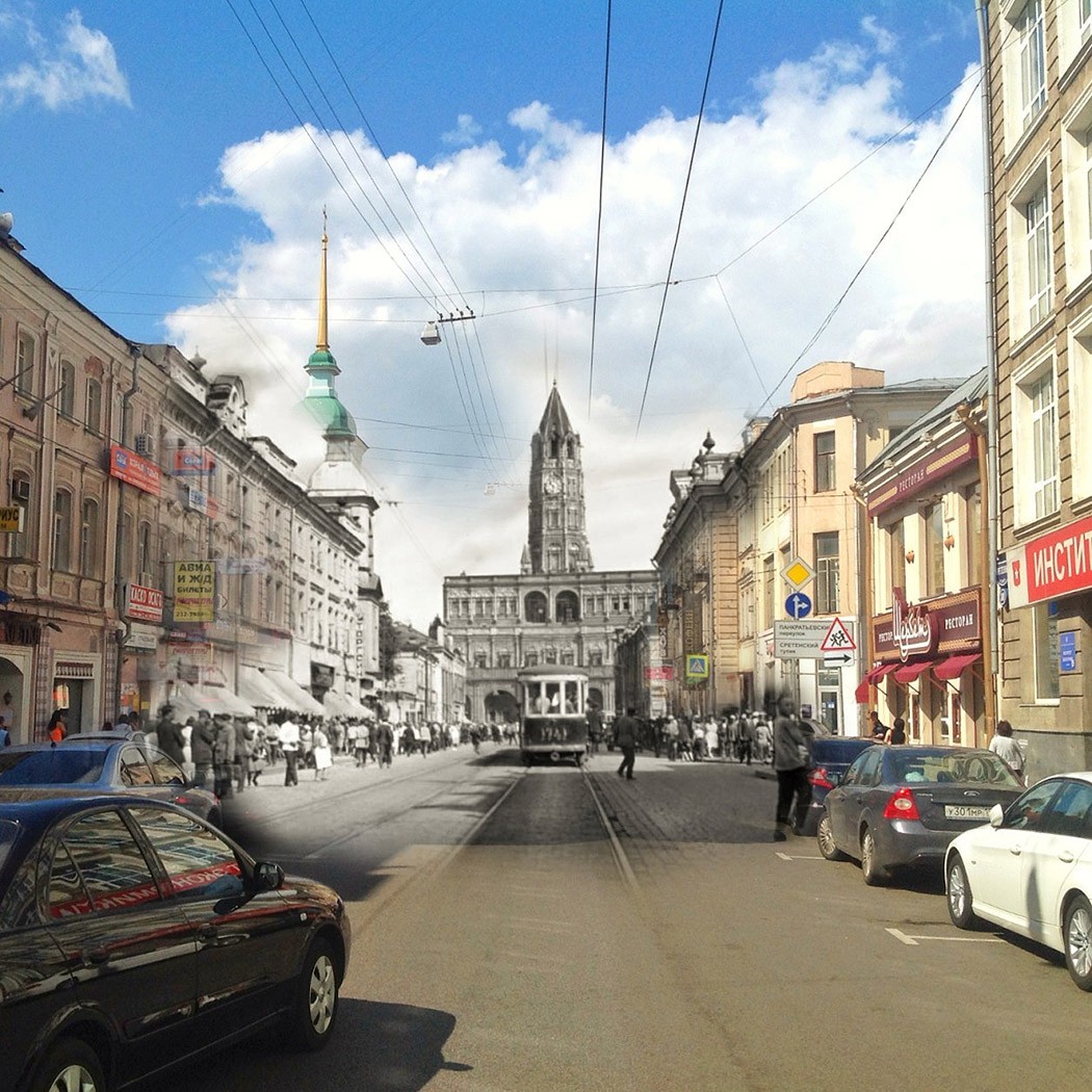 Две Москвы в одном кадре