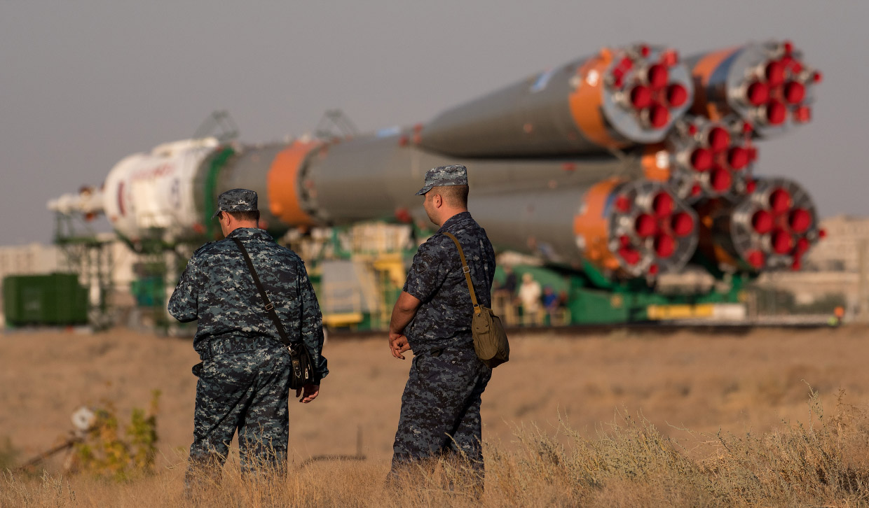 Старт космического корабля «Союз МС-06»