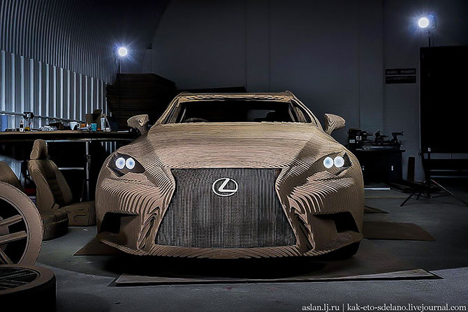 Как сделать настоящий Lexus из картона
