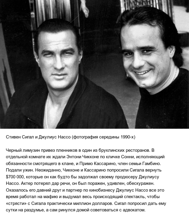 Как мафия оказала влияние на голливудскую карьеру Стивена Сигала