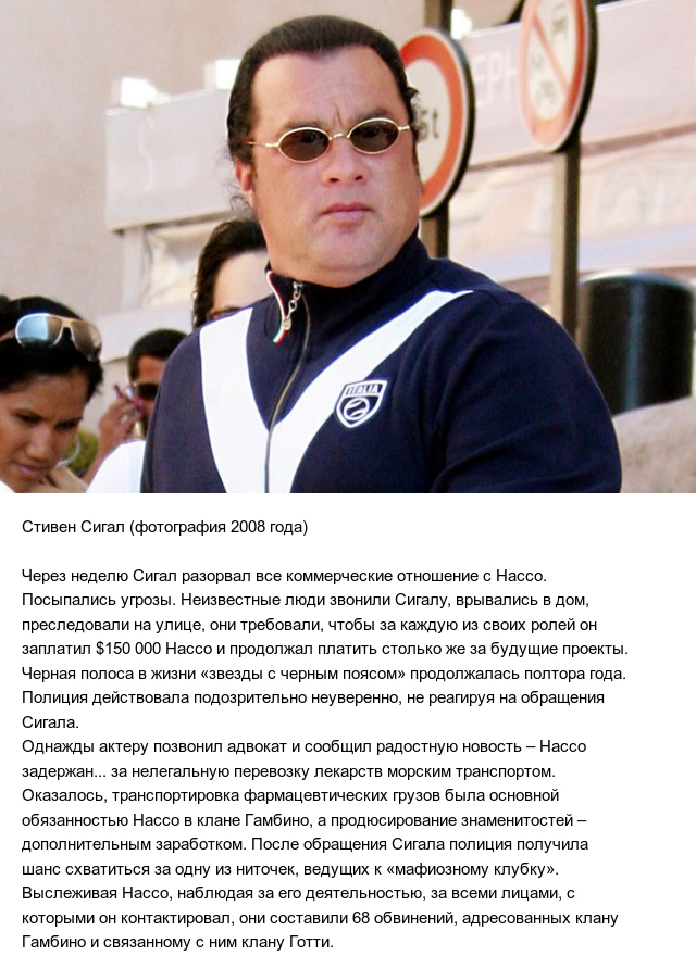 Как мафия оказала влияние на голливудскую карьеру Стивена Сигала