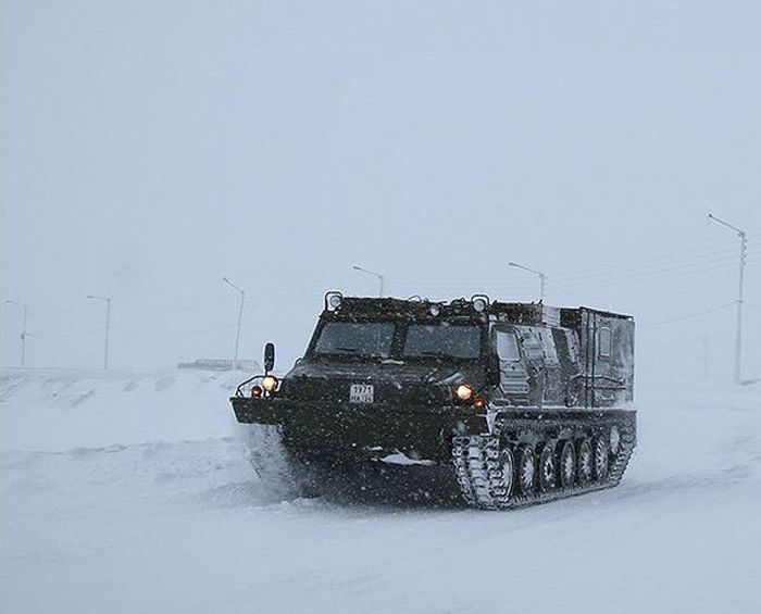 Норильск после сильнейшего снегопада (44 фото)