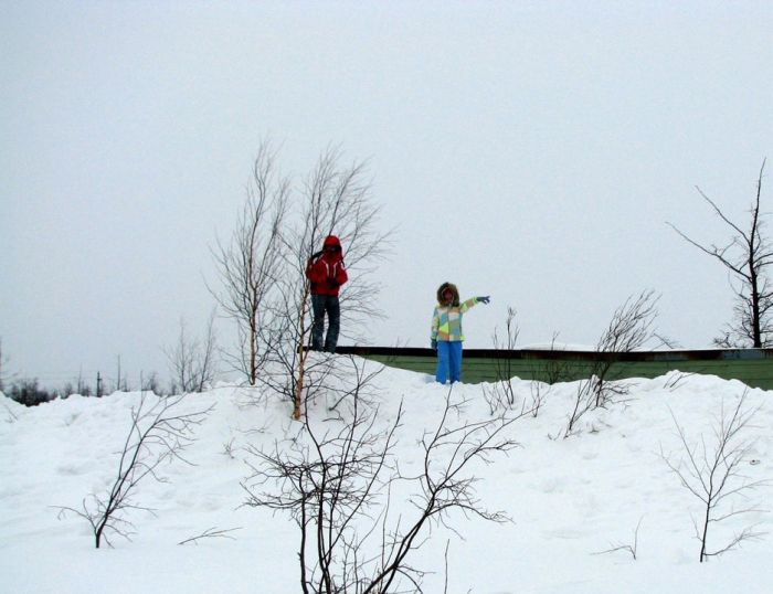 Норильск после сильнейшего снегопада (44 фото)
