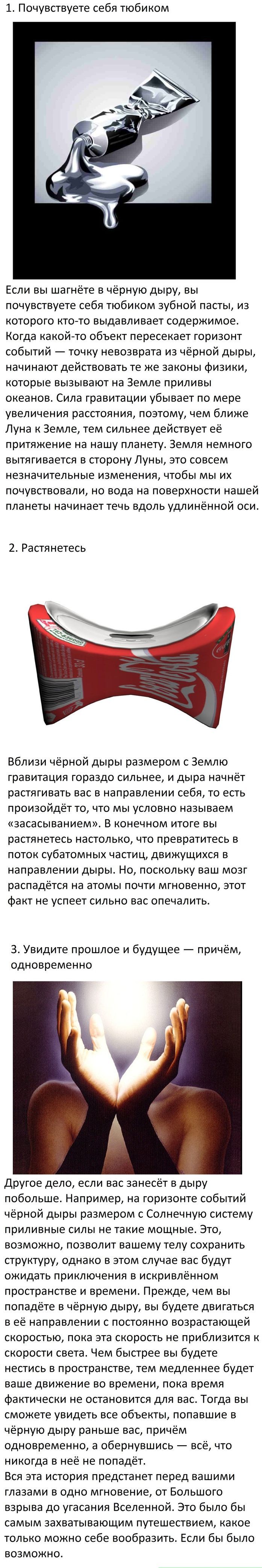 Что будет, если попасть в черную дыру