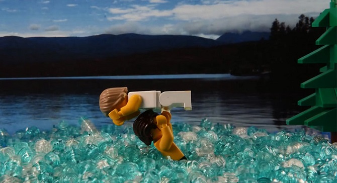 Знаменитые сцены голливудских блокбастеров из конструктора Lego