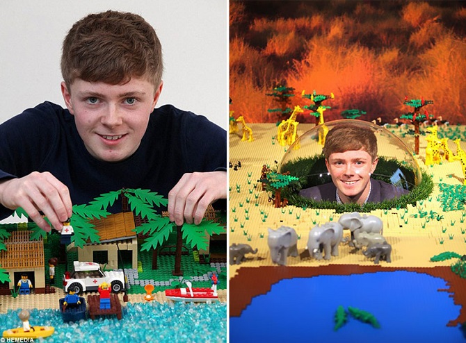 Знаменитые сцены голливудских блокбастеров из конструктора Lego