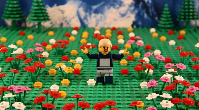 Знаменитые сцены голливудских блокбастеров из конструктора Lego