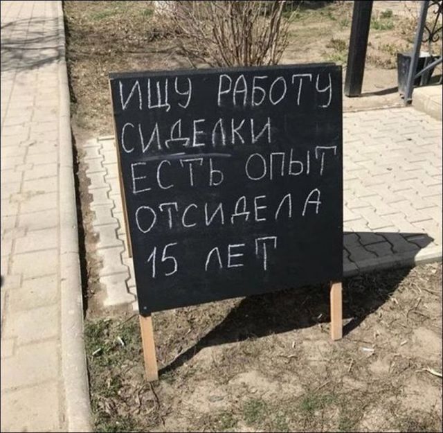 Забавные надписи и объявления