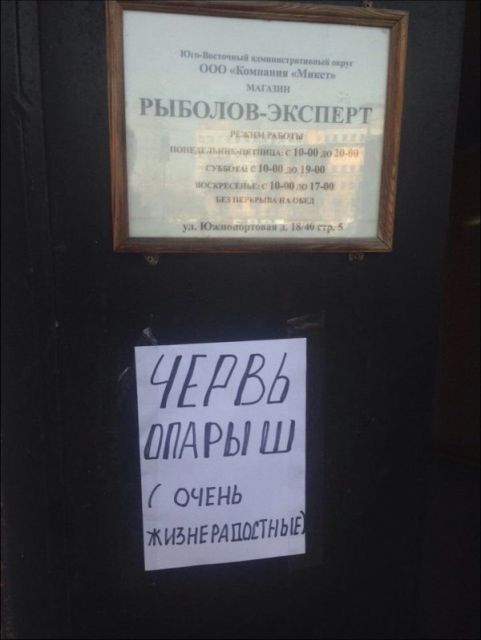 Забавные надписи и объявления
