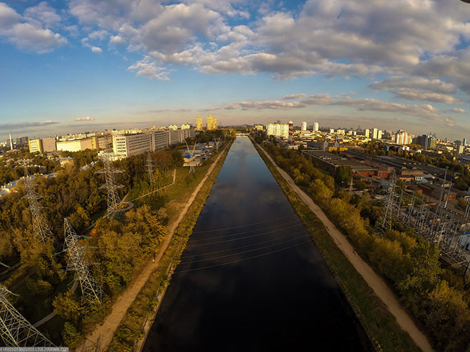 Сходненская ГЭС с высоты