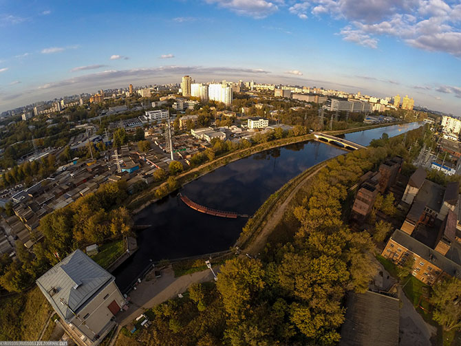 Сходненская ГЭС с высоты