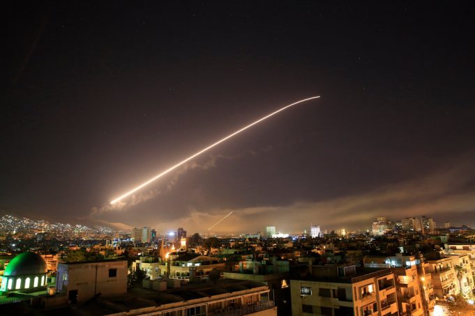 Ракетные удары по территории Сирии