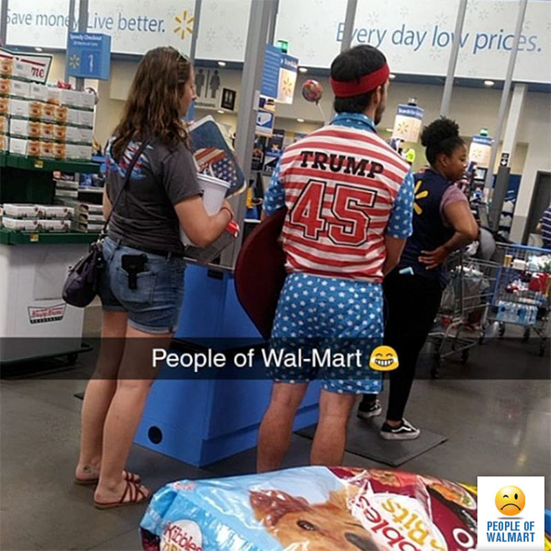 Экстравагантные покупатели Walmart