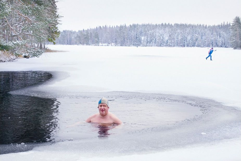 Зимнее купание в Финляндии Зимнее купание в Финляндии