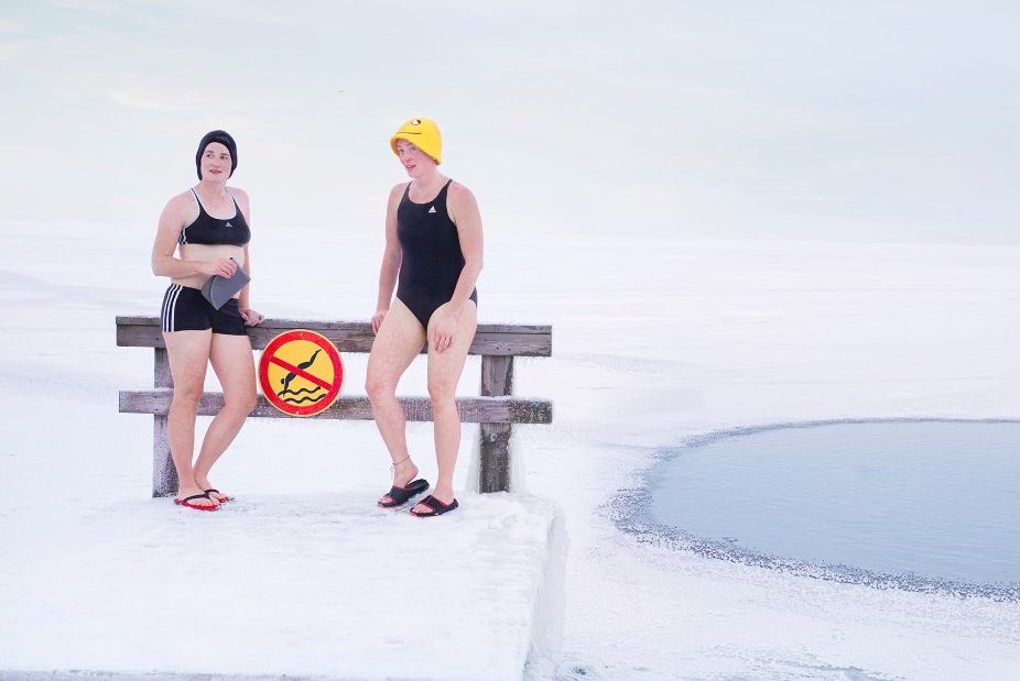 Зимнее купание в Финляндии