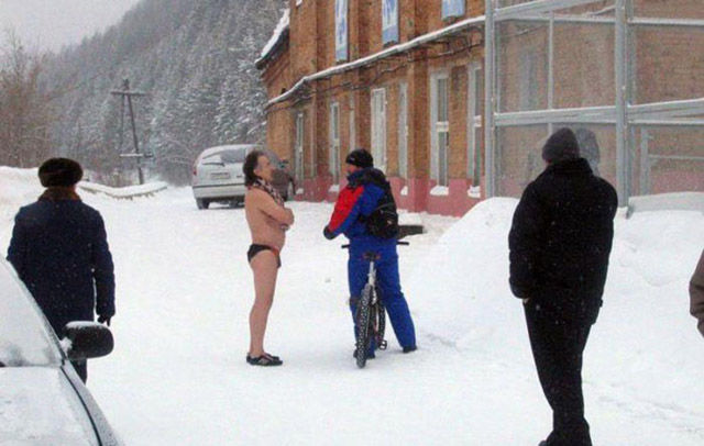 Забавные зимние фотографии