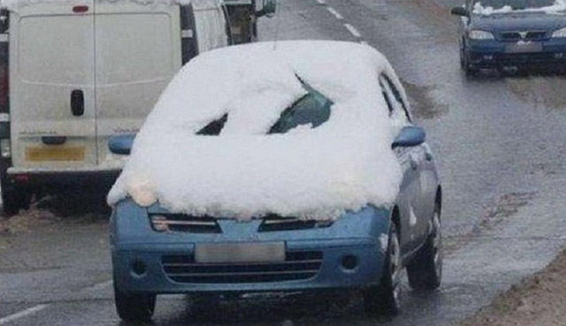 Забавные зимние фотографии