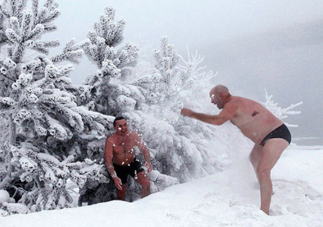 Забавные зимние фотографии