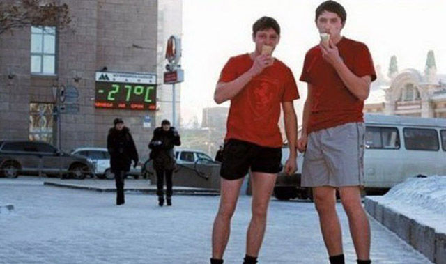 Забавные зимние фотографии