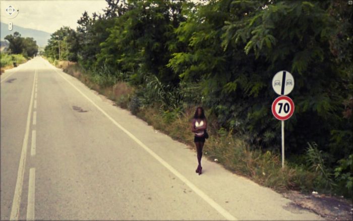 Странные фотографии с Google Street. Часть 2