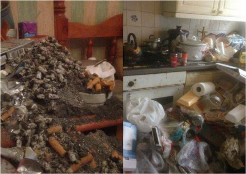 Владелец компании по уборке домов барахольщиков показал фото со своей работы