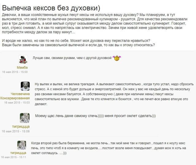 Темы, которые волнуют женщин