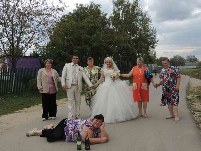 Смешные моменты на свадьбах