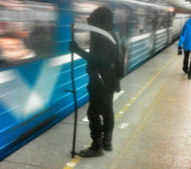 Модники и странные пассажиры в метро