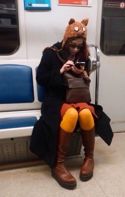 Модники и странные пассажиры в метро